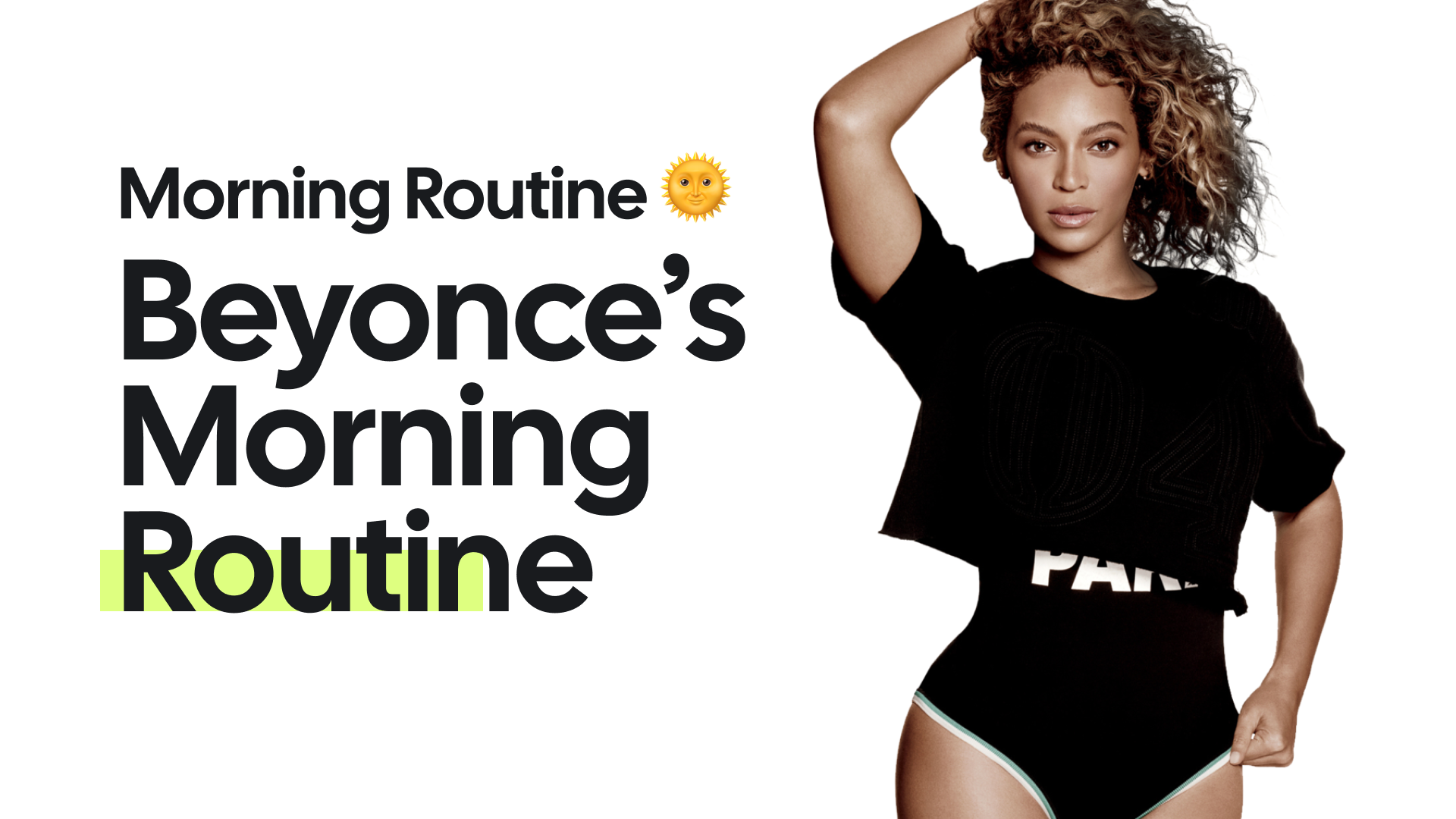 Beyonce's Tour Routine